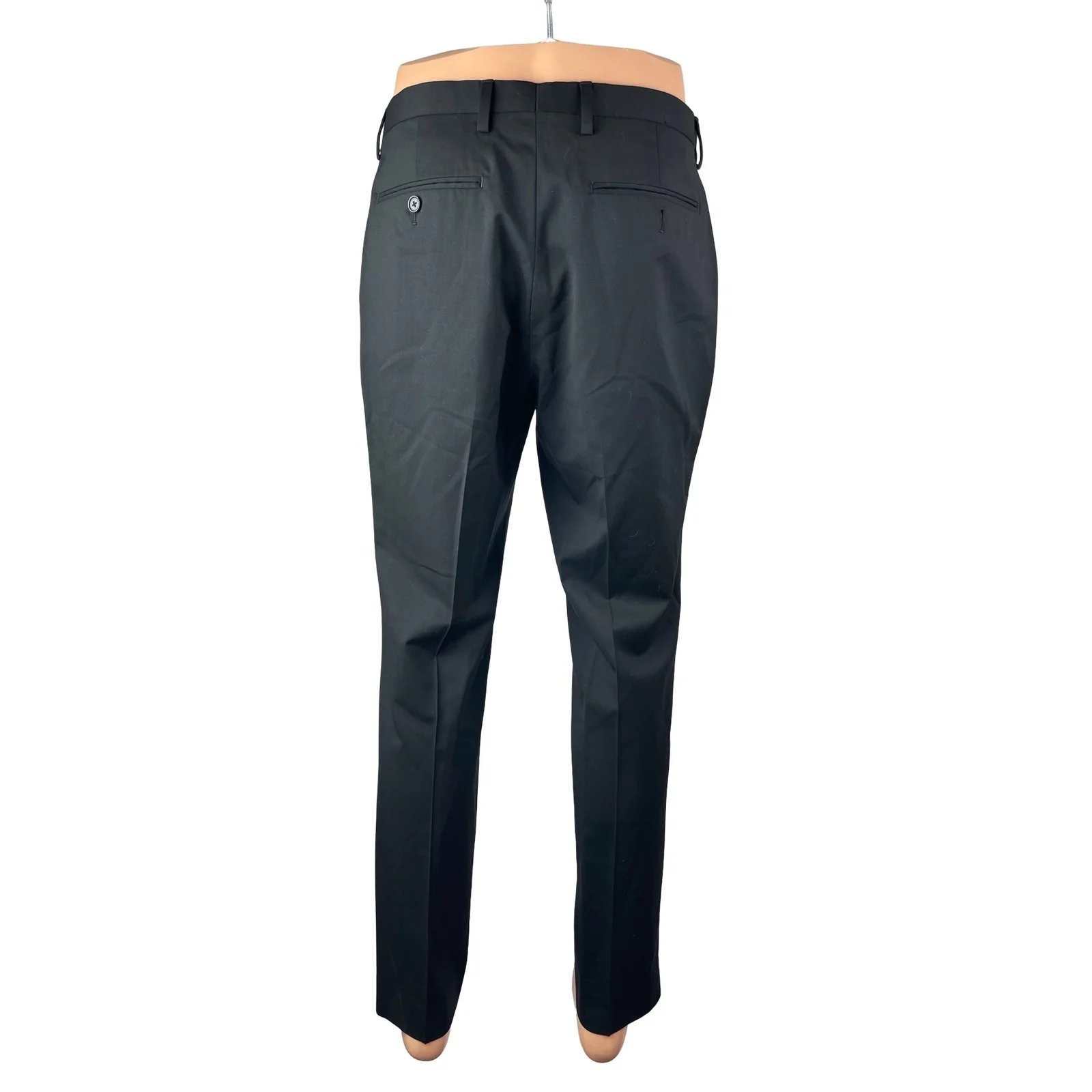 Banana Republic Marzotto Wool High Rise Slim Straight Trousers Dress Pants 32x32 - Image 4