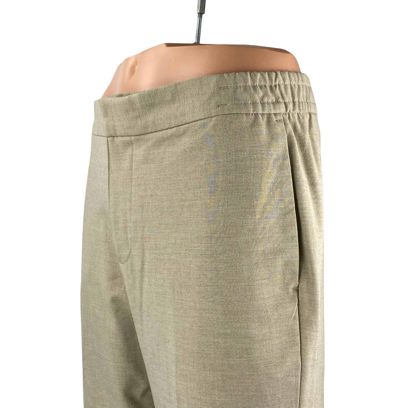 Banana Republic Mason Athletic Tapered Men's Khaki Beige Trousers Pants Size 35 - Image 3