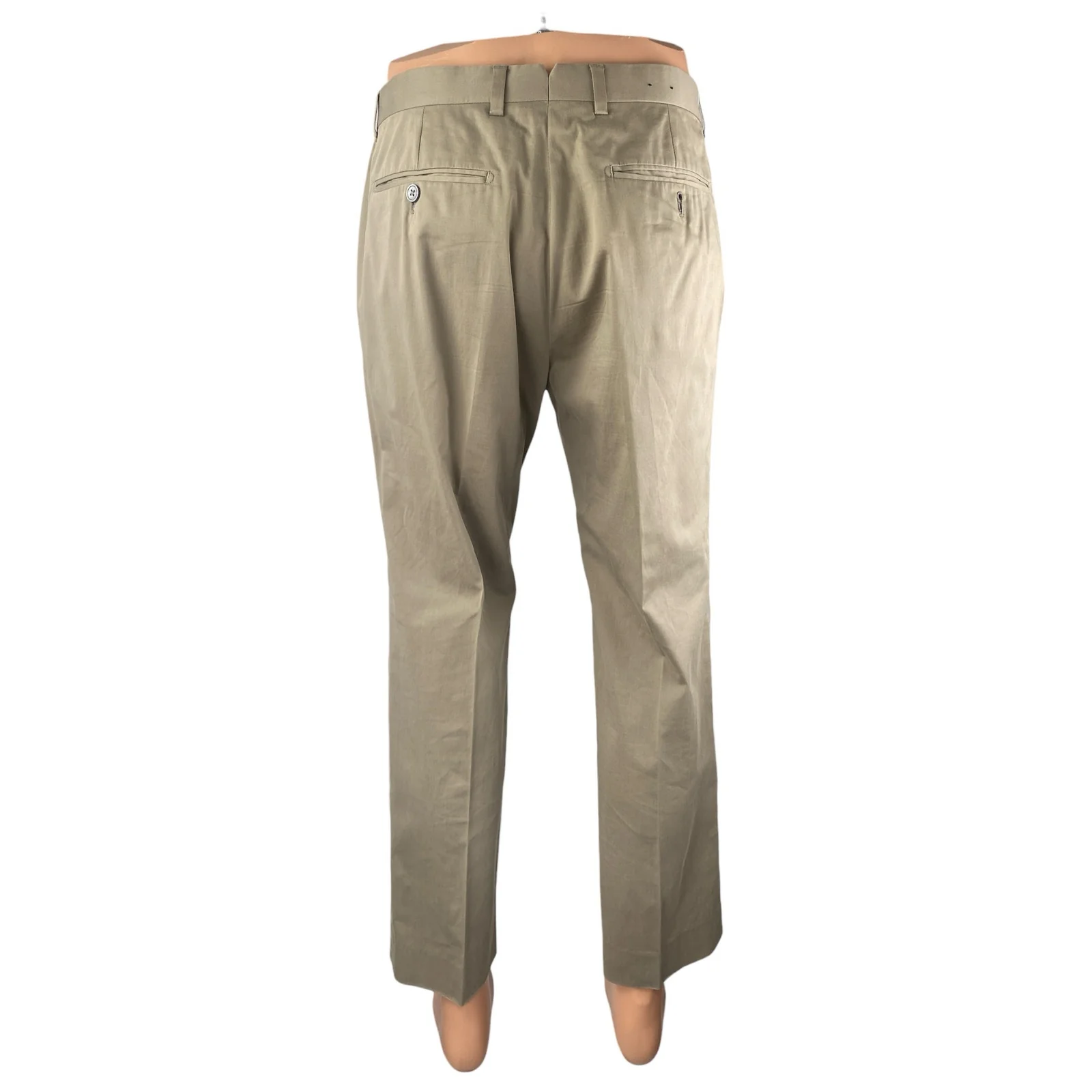 Banana Republic Men's Beige Tan Straight Leg Chino Khaki Trousers Dress Pants 32 - Image 2