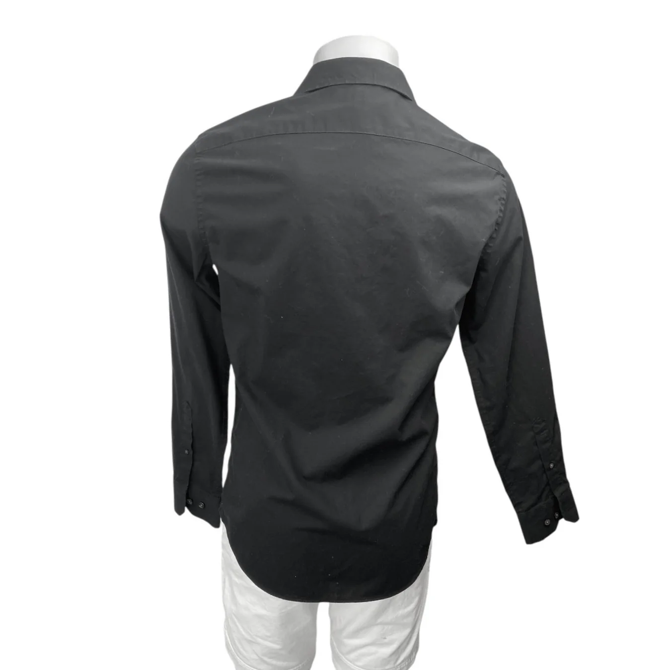 Banana Republic Men's Black Non-Iron Long Sleeve Button Down Shirt Top Size S - Image 2