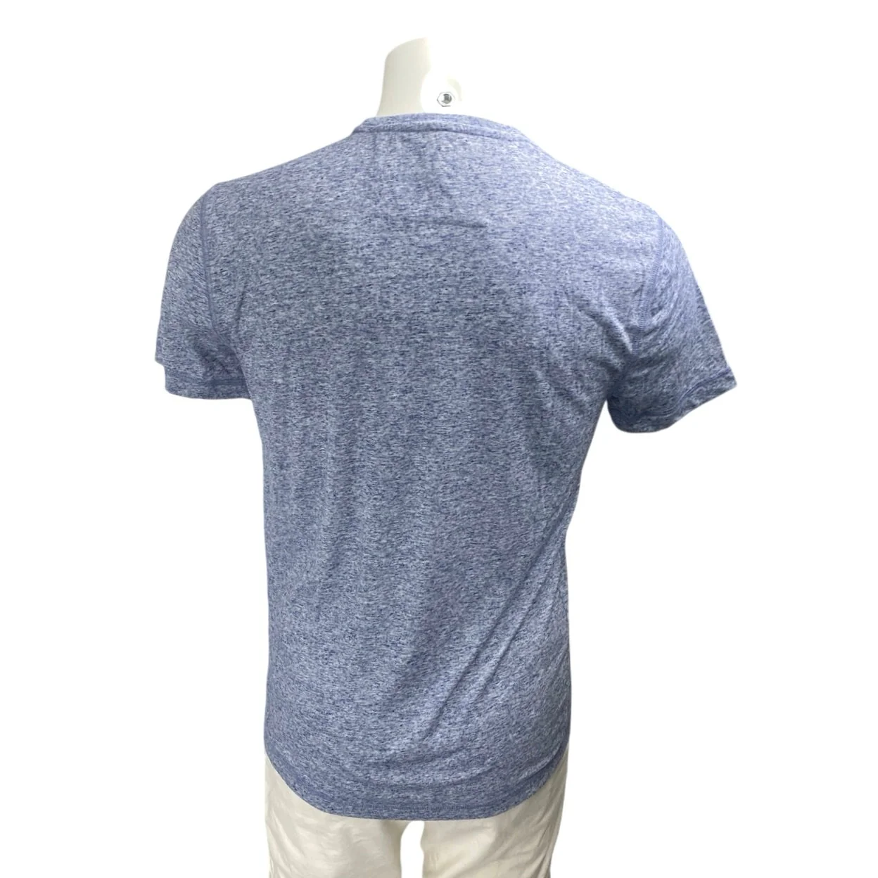 Banana Republic Men's Blue Heather Short Sleeve Crew Neck T Shirt Tee Top Size S - Image 2