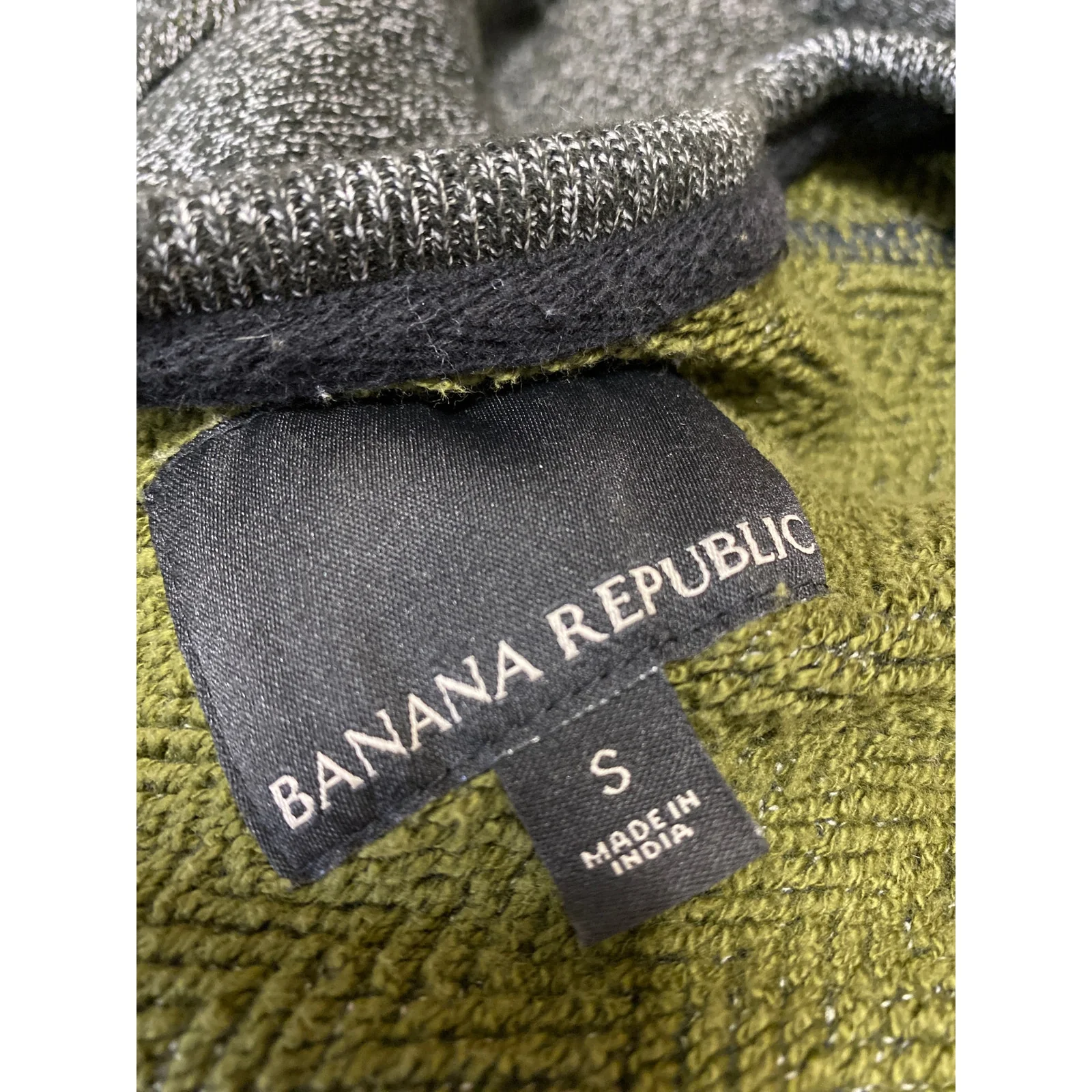 Banana Republic Men's Dark Gray Long Sleeve Crew Neck Sweatshirt Sweater Size S - Image 4
