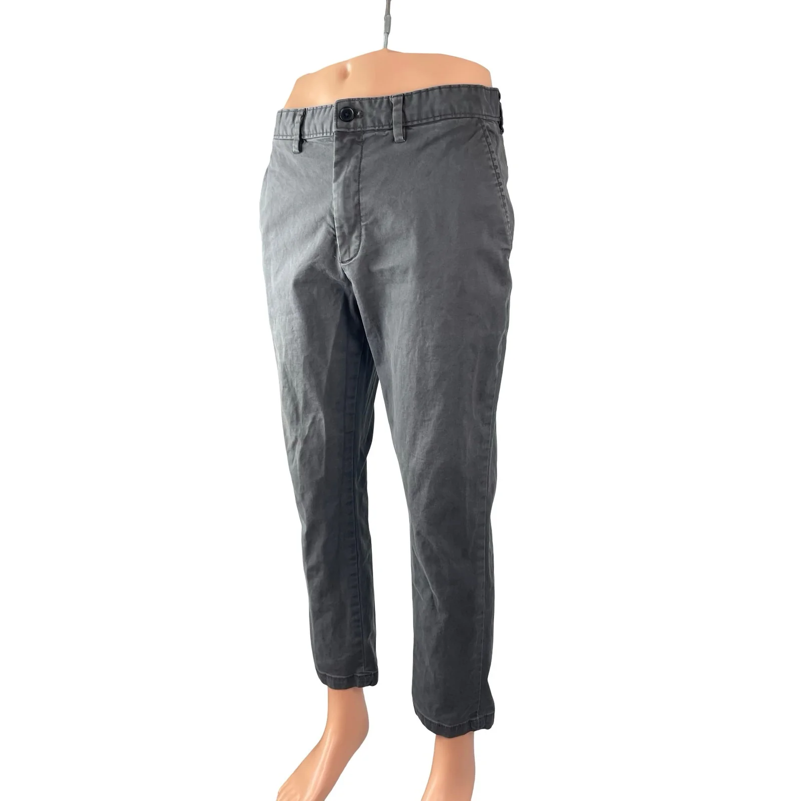 Banana Republic Mens Gray Athletic Fit Tapered Trousers Denim Jeans Pants 32x30 - Image 2