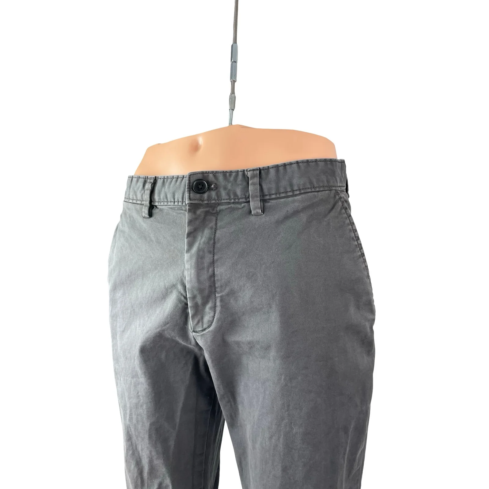 Banana Republic Mens Gray Athletic Fit Tapered Trousers Denim Jeans Pants 32x30 - Image 3