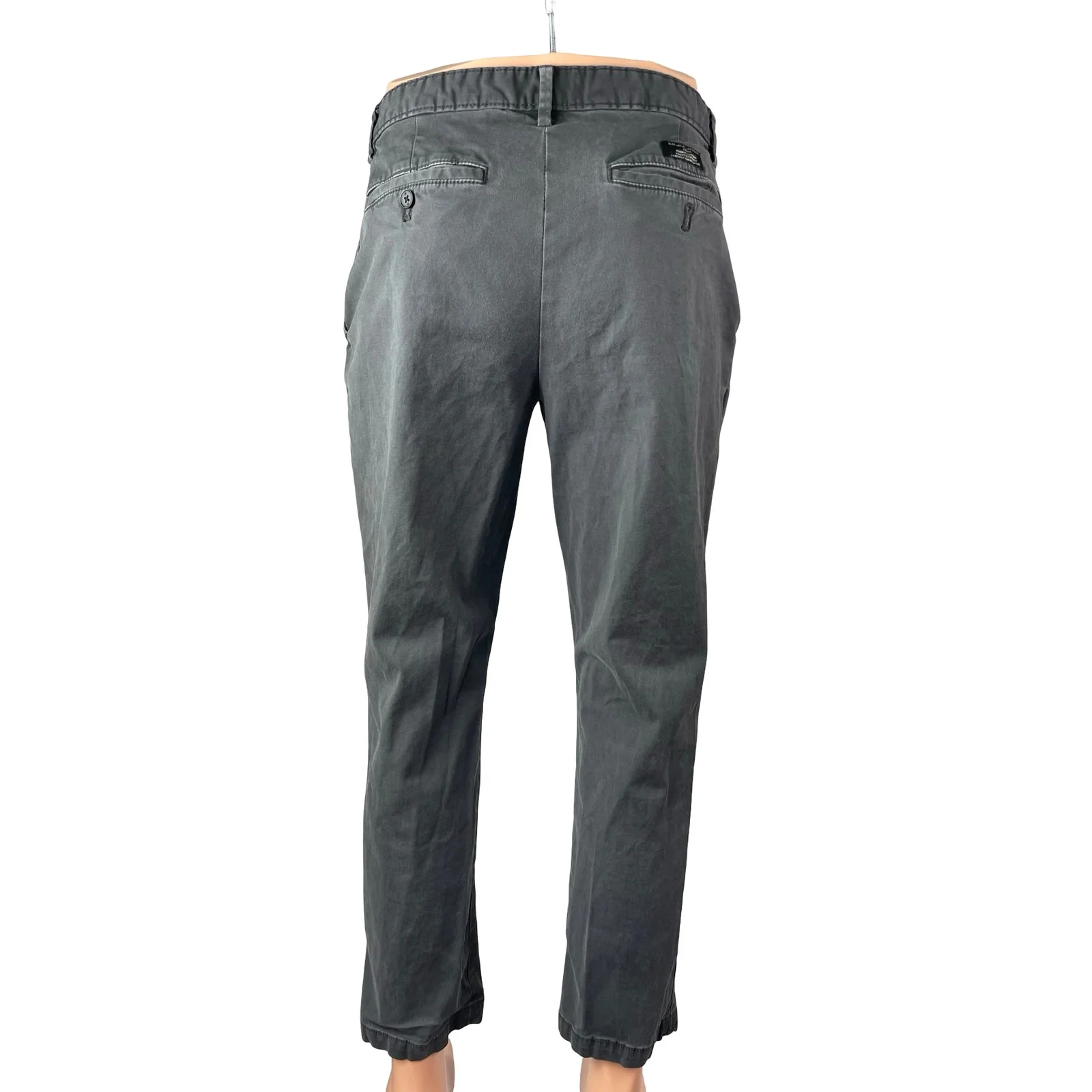 Banana Republic Mens Gray Athletic Fit Tapered Trousers Denim Jeans Pants 32x30 - Image 4