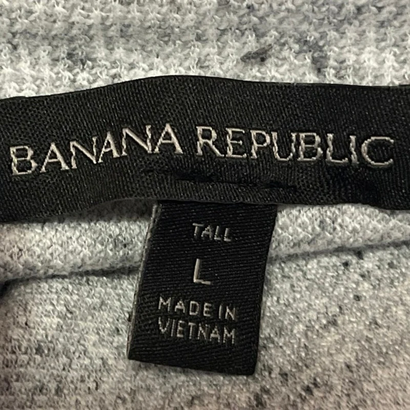 Banana Republic Men's Gray Knit Long Sleeve Button Down Shirt Jacket Top Size L - Image 3