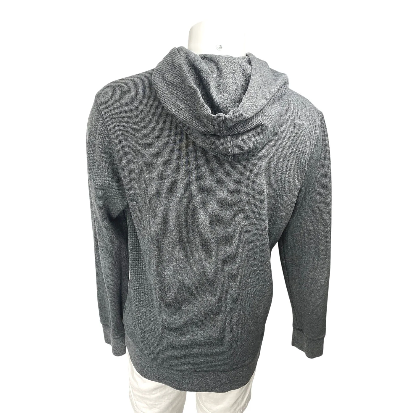 Banana Republic Mens Gray Long Sleeve Hooded Hoodie Sweatshirt Sweater Top XL - Image 2