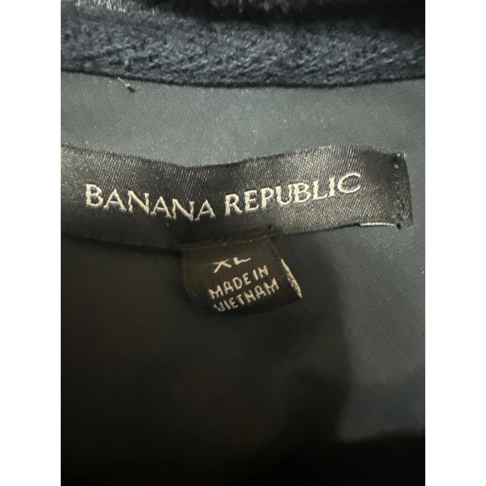 Banana Republic Mens Gray Long Sleeve Hooded Hoodie Sweatshirt Sweater Top XL - Image 3