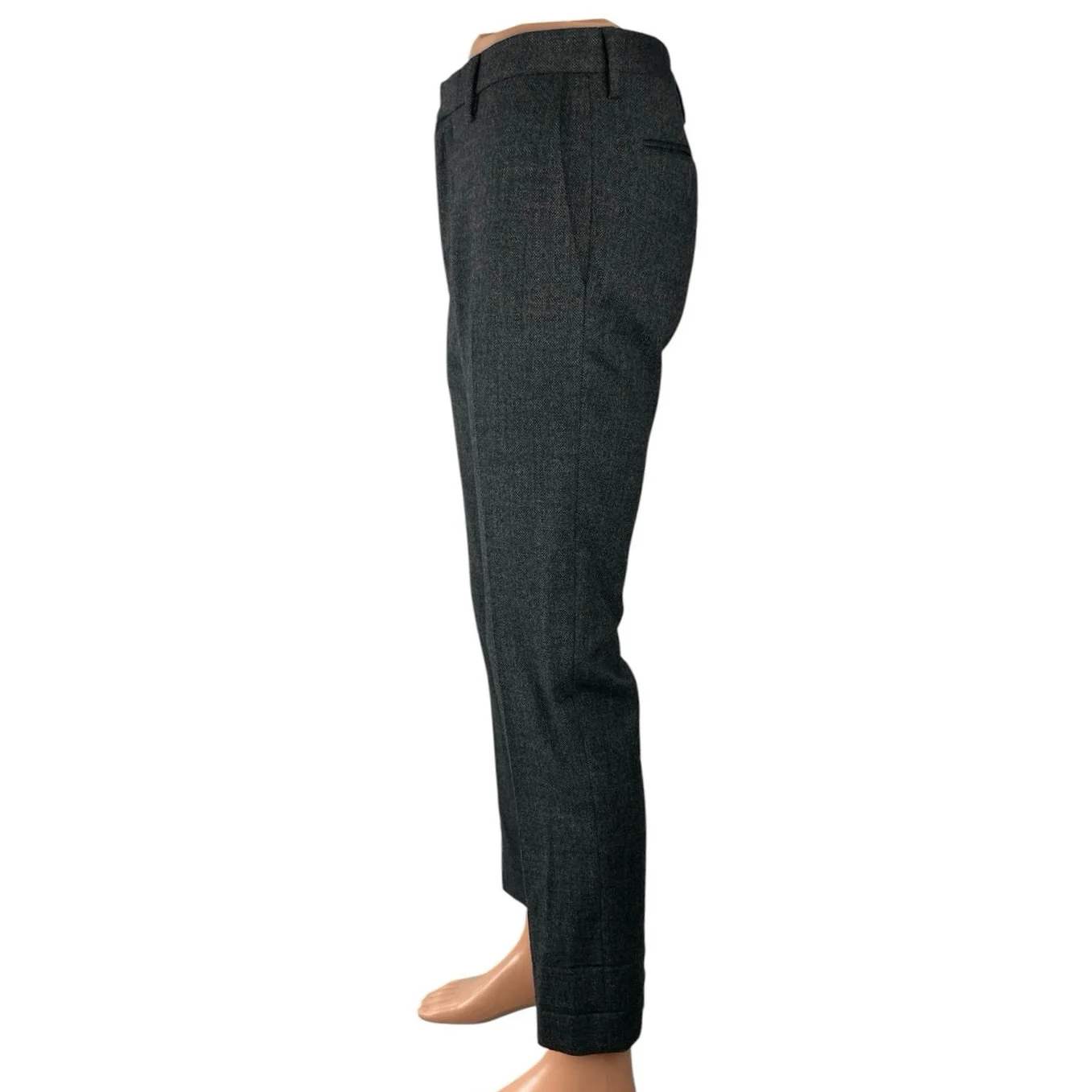 Banana Republic Men's Gray Wool Slim High Rise Straight Trousers Dress Pants 30 - Image 2