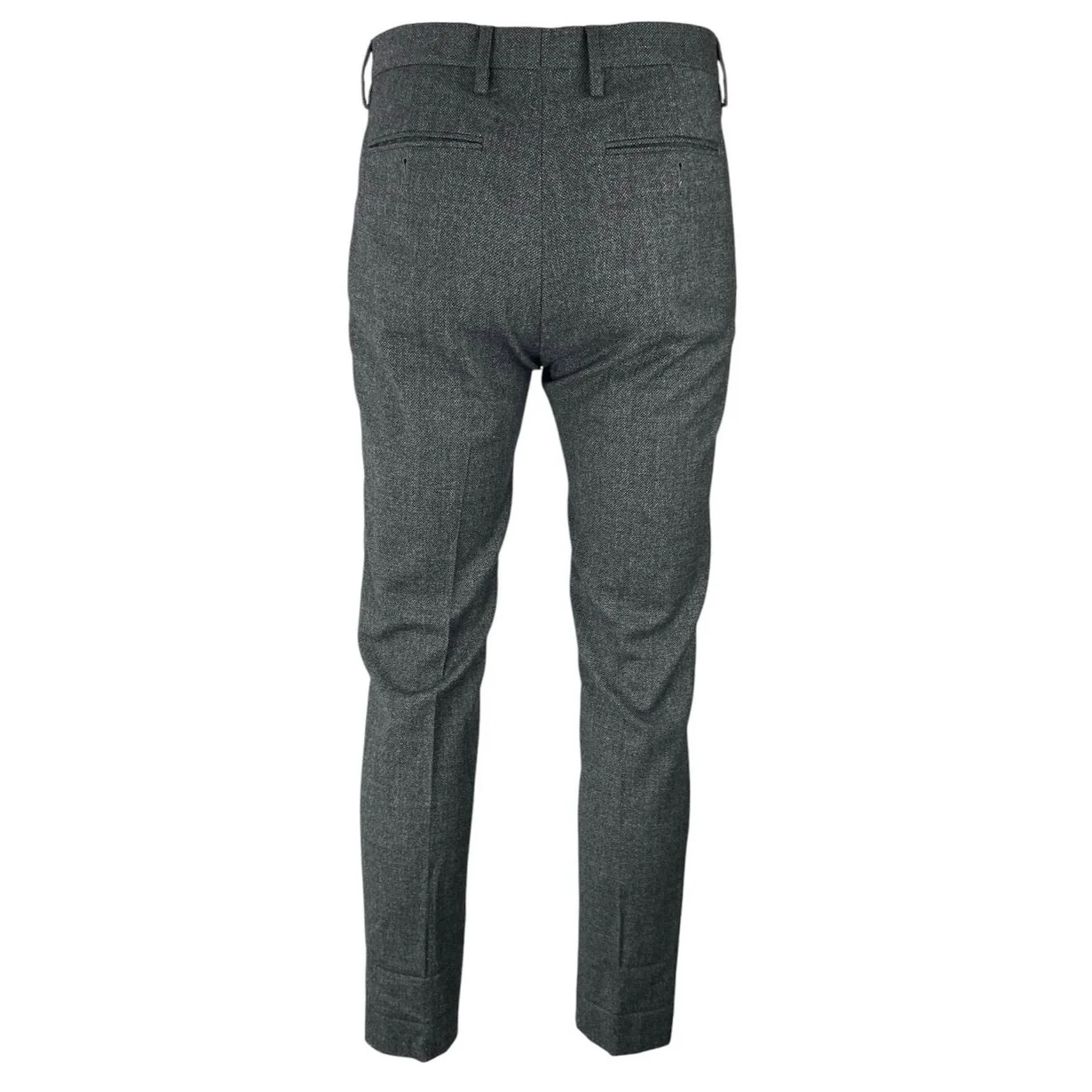 Banana Republic Men's Gray Wool Slim High Rise Straight Trousers Dress Pants 30 - Image 3