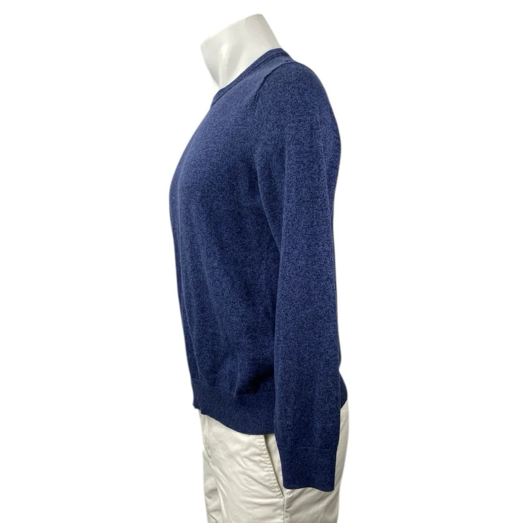 Banana Republic Premium Luxe Yarn Men's Navy Blue Crew Neck Sweater Top Size M - Image 2
