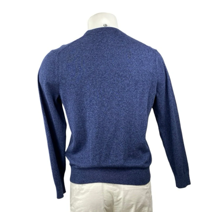 Banana Republic Premium Luxe Yarn Men's Navy Blue Crew Neck Sweater Top Size M - Image 3