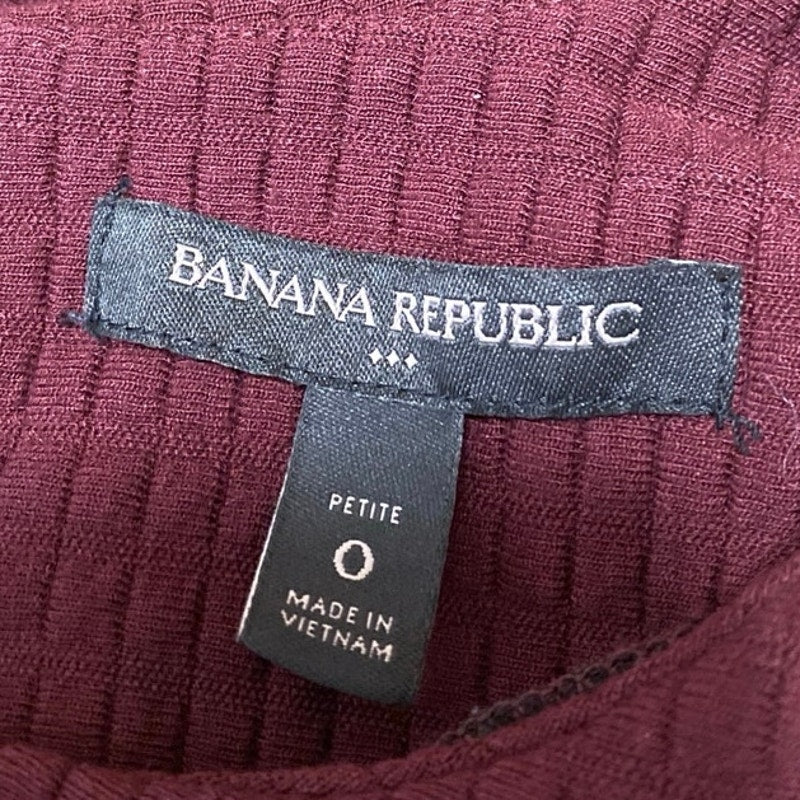 Banana Republic Red Short Sleeve Crew Neck Knit Fit & Flare Mini Dress Size 0P - Image 3