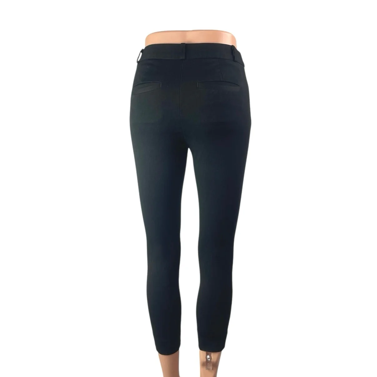 Banana Republic Sloan Women's Black Mid Rise Skinny Crop Trousers Pants Size 00 - Image 2