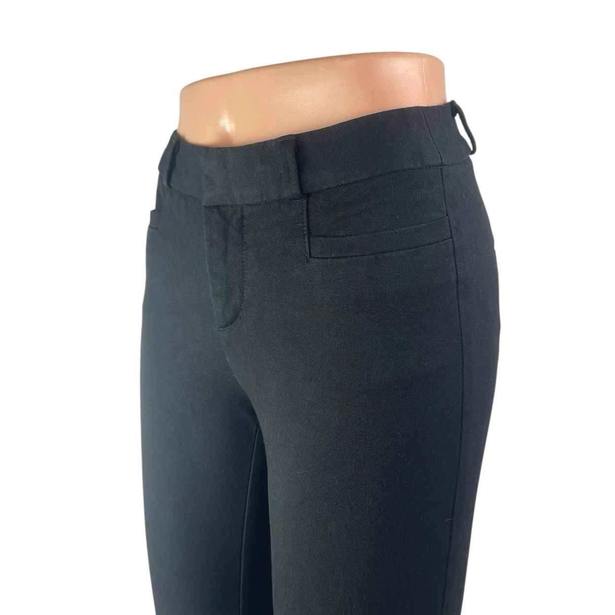 Banana Republic Sloan Women's Black Mid Rise Skinny Crop Trousers Pants Size 00 - Image 3