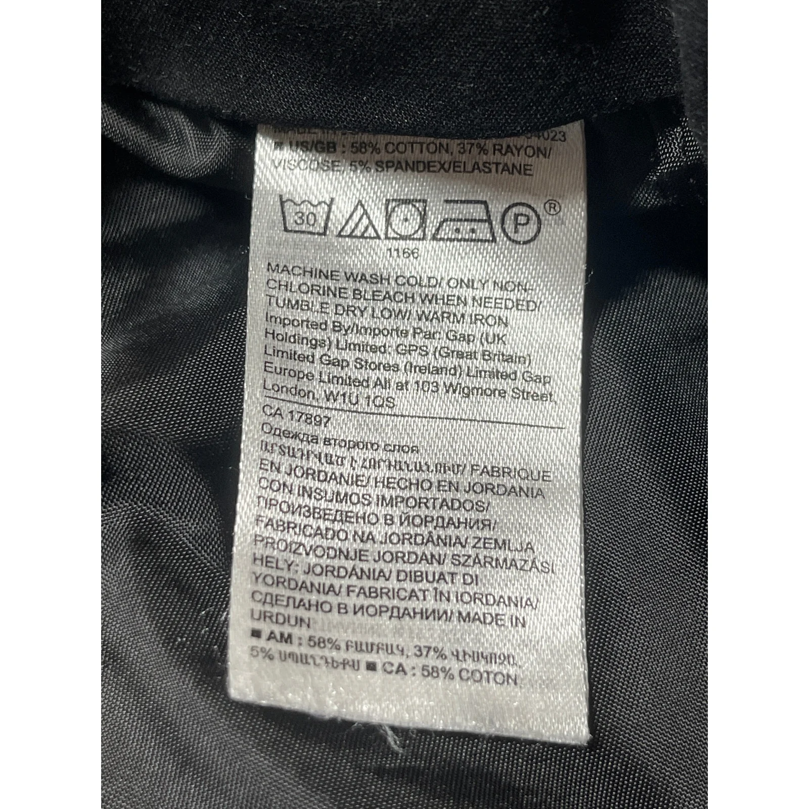 Banana Republic Sloan Women's Black Mid Rise Skinny Crop Trousers Pants Size 00 - Image 5
