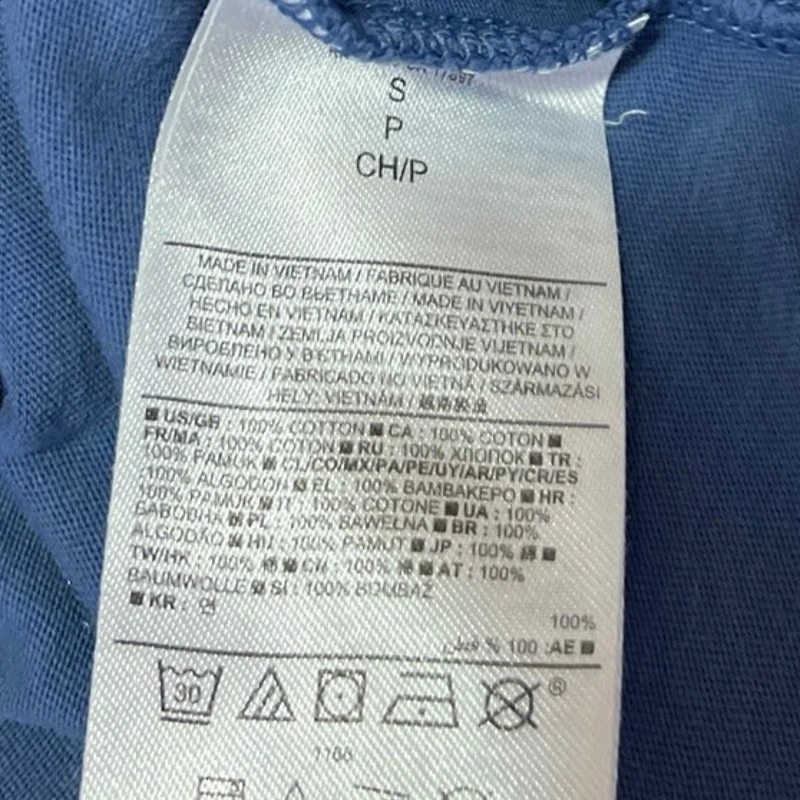 Banana Republic Soft Wash Men's Blue Short Sleeve Crew Neck Tee T-Shirt Top Sz S - Image 4