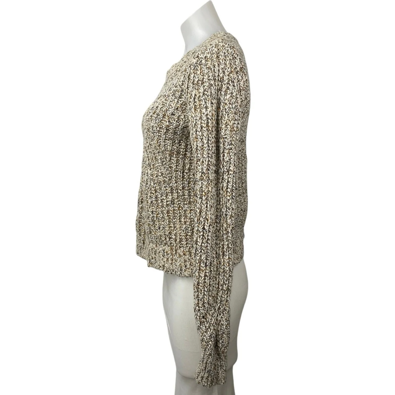 Banana Republic Women's Beige Wool Cashmere Knit Long Sleeve Sweater Top Size S - Image 2