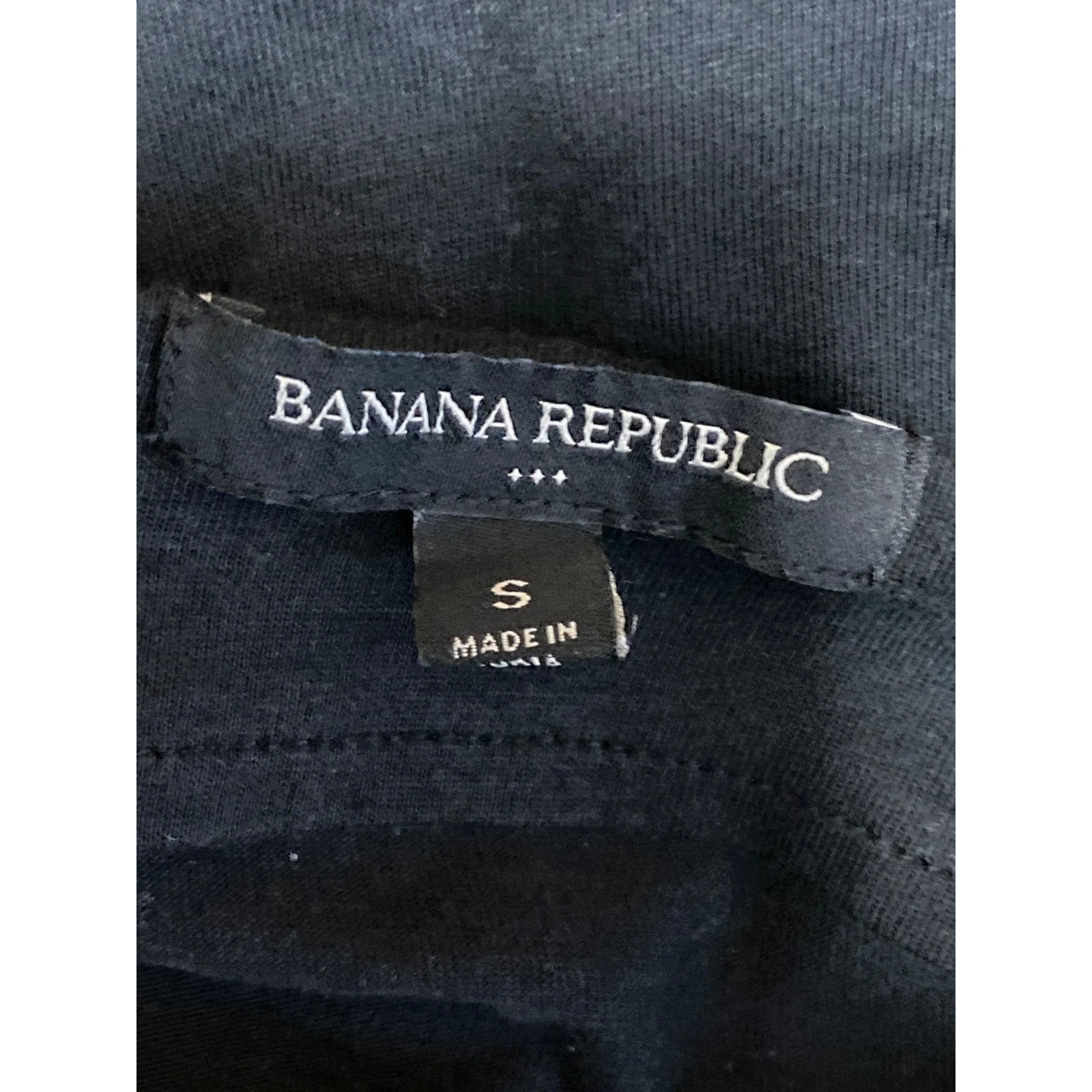 Banana Republic Women's Black Bateau Neck Long Balloon Sleeve Blouse Top Size S - Image 5