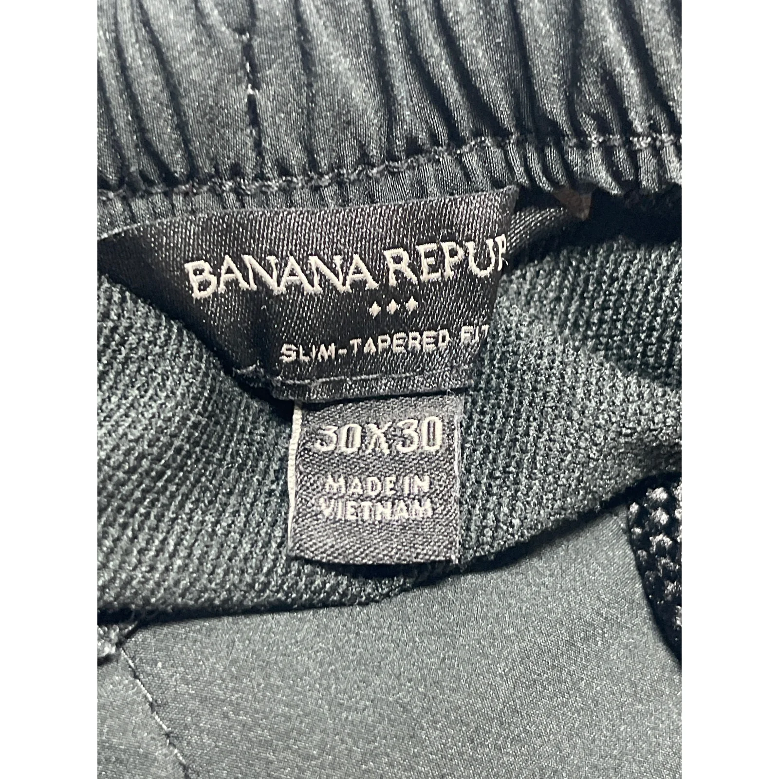 Banana Republic Women's Black High Rise Slim Tapered Trouser Dress Pants 30x30 - Image 3