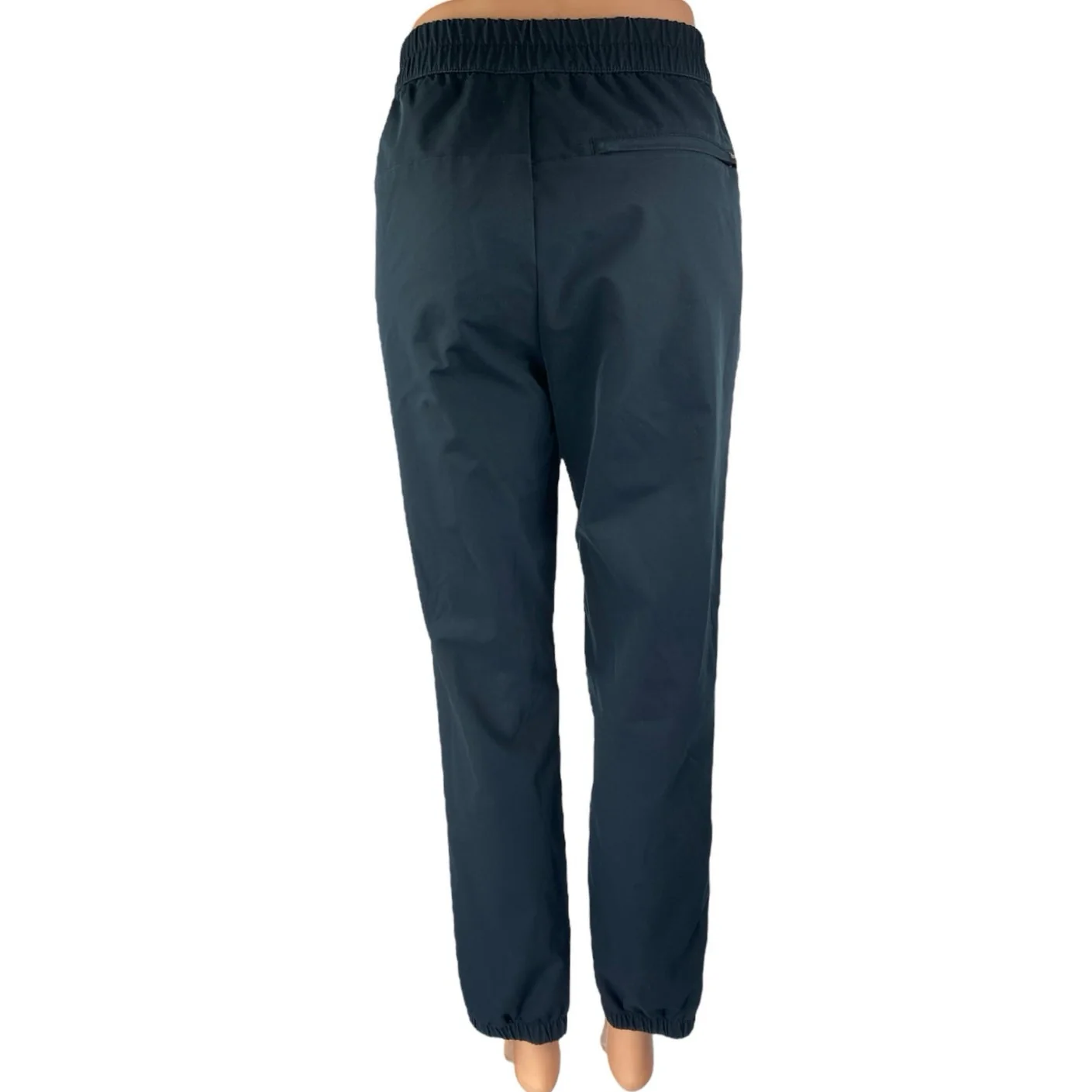 Banana Republic Women's Black High Waisted Straight Leg Trousers Pants Size 32 - Image 3
