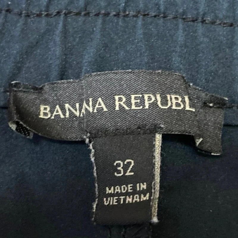 Banana Republic Women's Black High Waisted Straight Leg Trousers Pants Size 32 - Image 4
