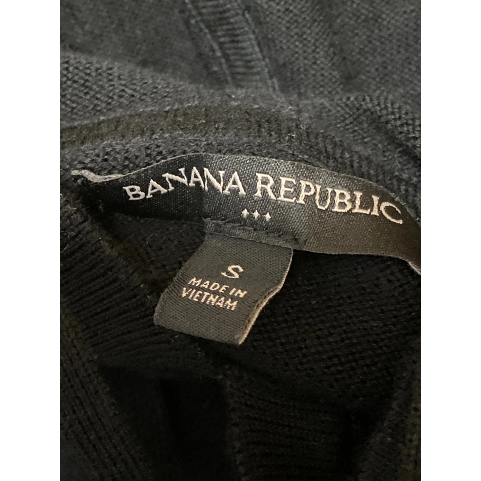 Banana Republic Women's Black Hooded Long Sleeve Hoodie Sweatshirt Sweater Top S - Image 3