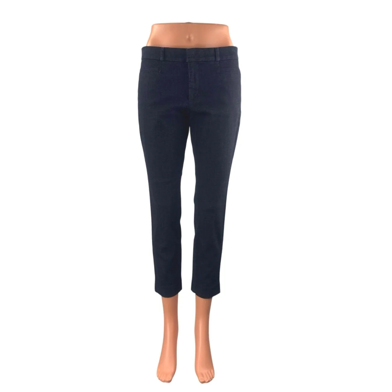Banana Republic Women's Black Mid Rise Sloan Skinny Tapered Denim Jeans Pants 4