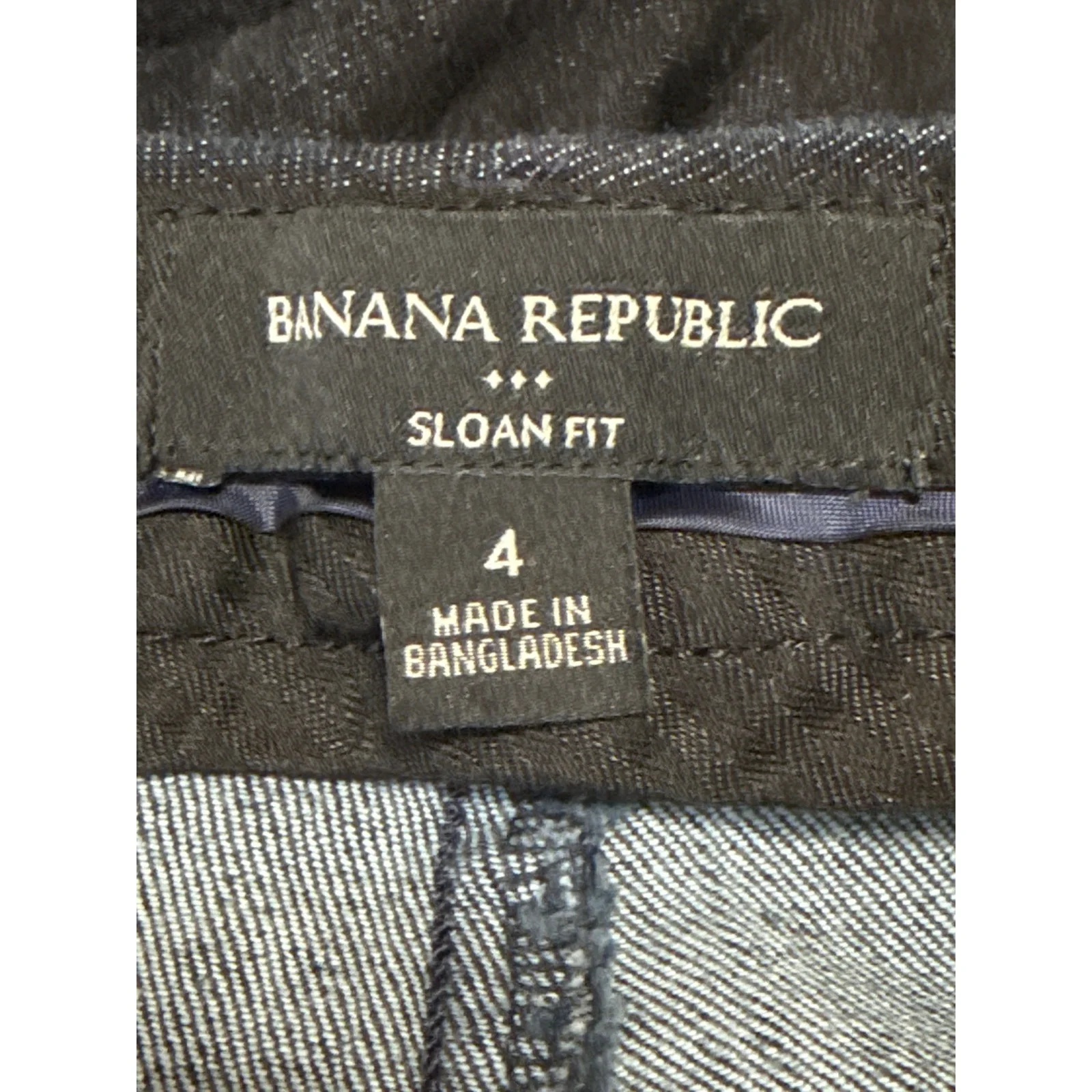 Banana Republic Women's Black Mid Rise Sloan Skinny Tapered Denim Jeans Pants 4 - Image 4