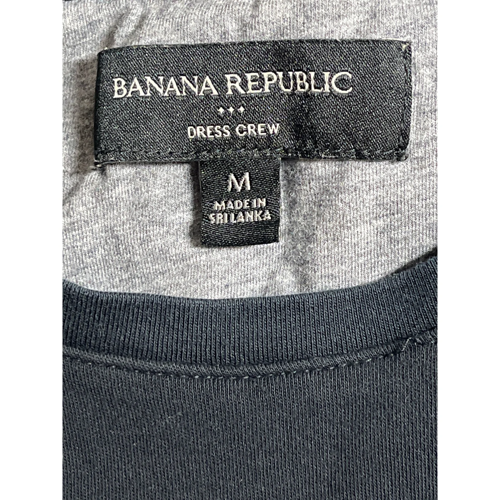 Banana Republic Women's Black Short Sleeve Crew Neck T Shirt Tee Top Size M - Image 5