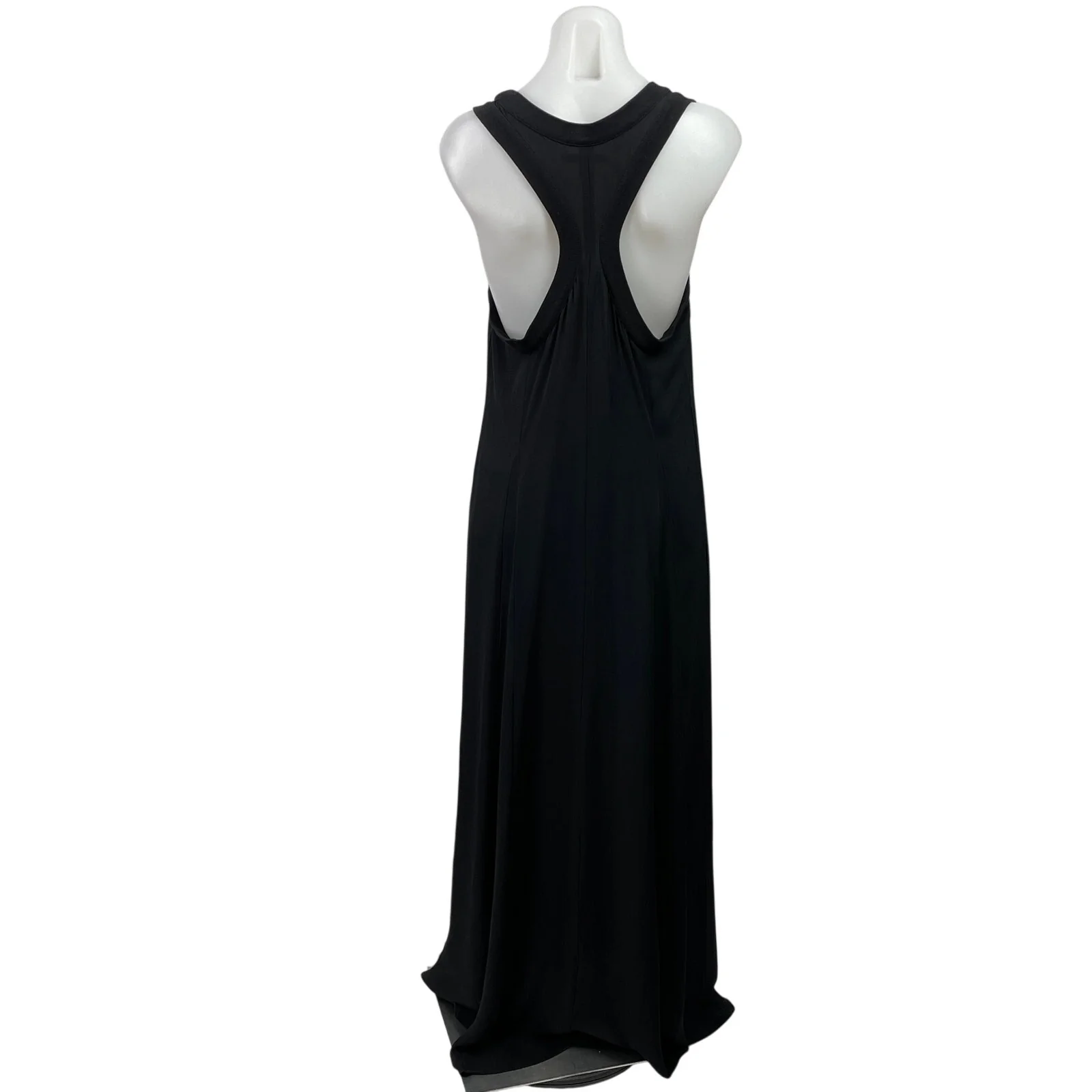 Banana Republic Women's Black Sleeveless Scoop Neck Racerback Maxi Dress Size L - Image 3