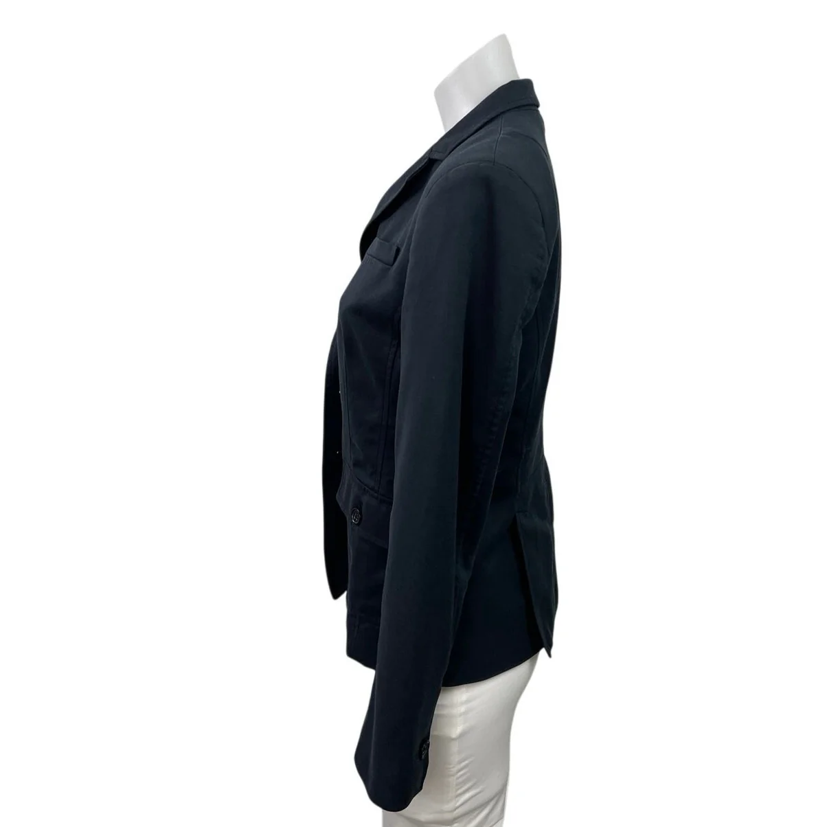 Banana Republic Women's Black Stretch Long Sleeve Blazer Coat Jacket Size 8 - Image 2
