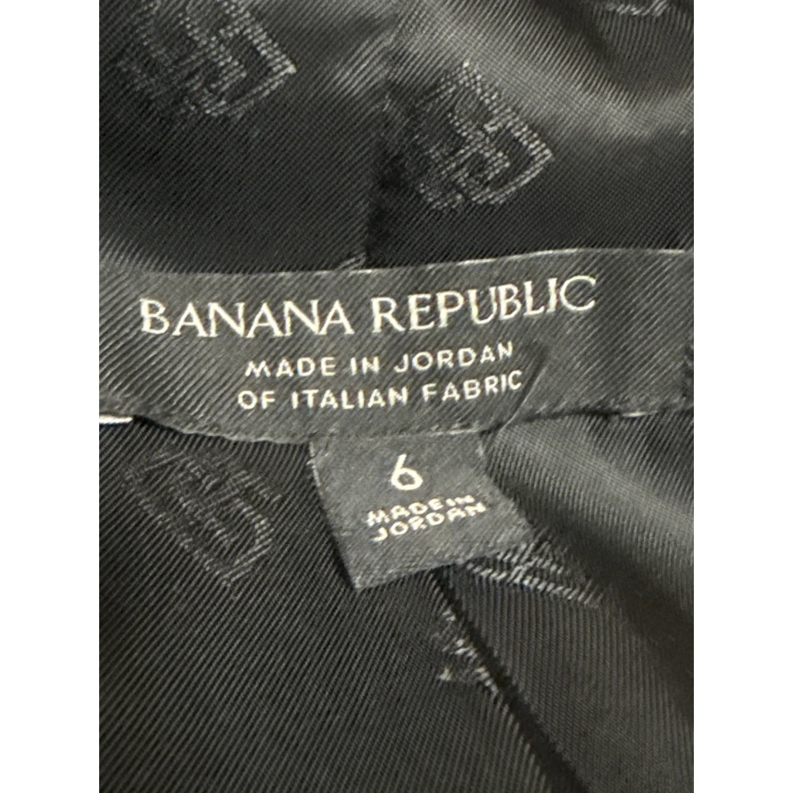 Banana Republic Women's Black Wool Long Sleeve Notch Lapel Blazer Coat Jacket 6 - Image 4