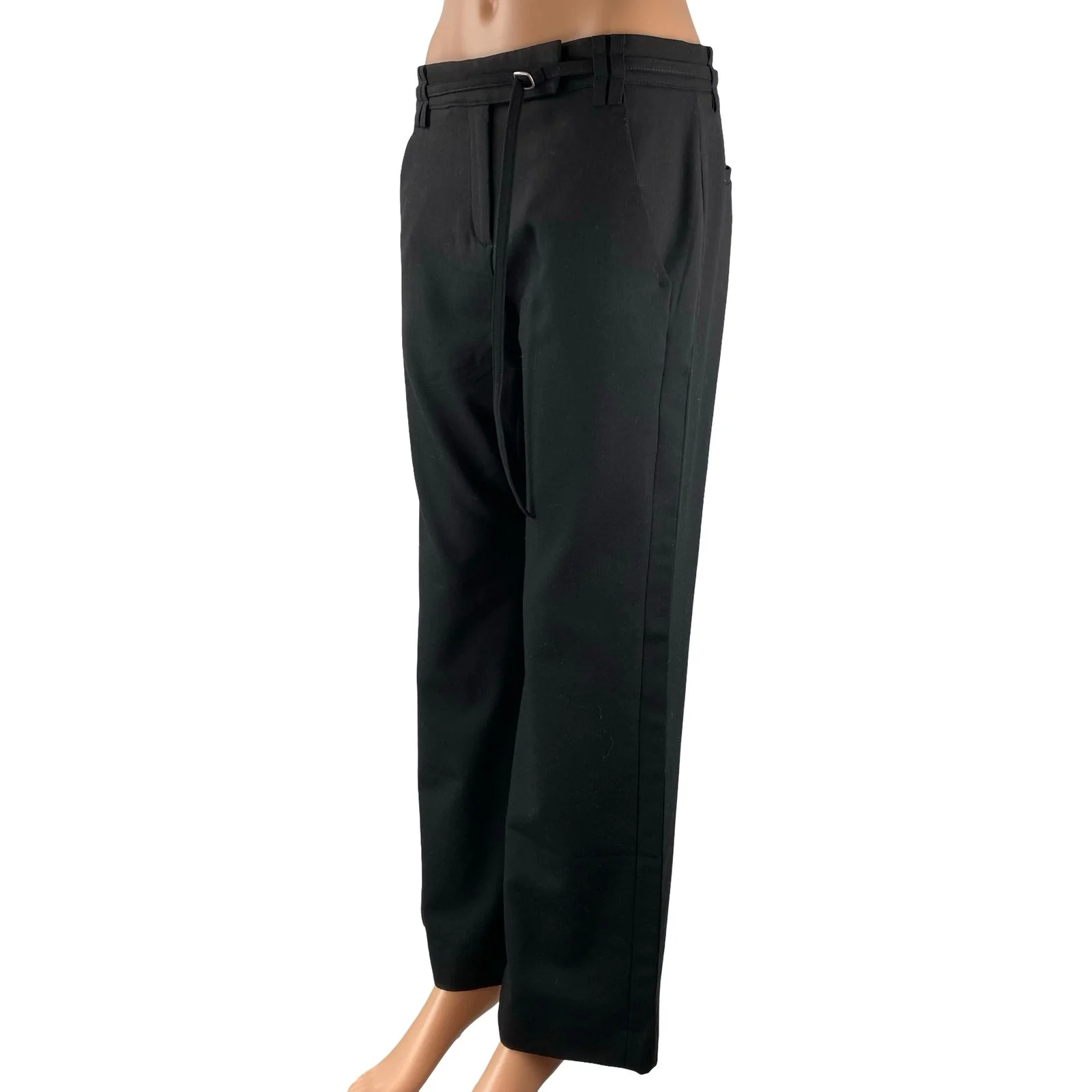 Banana Republic Women's Black Wool Mid Rise Flare Bootcut Trousers Dress Pants 4 - Image 2