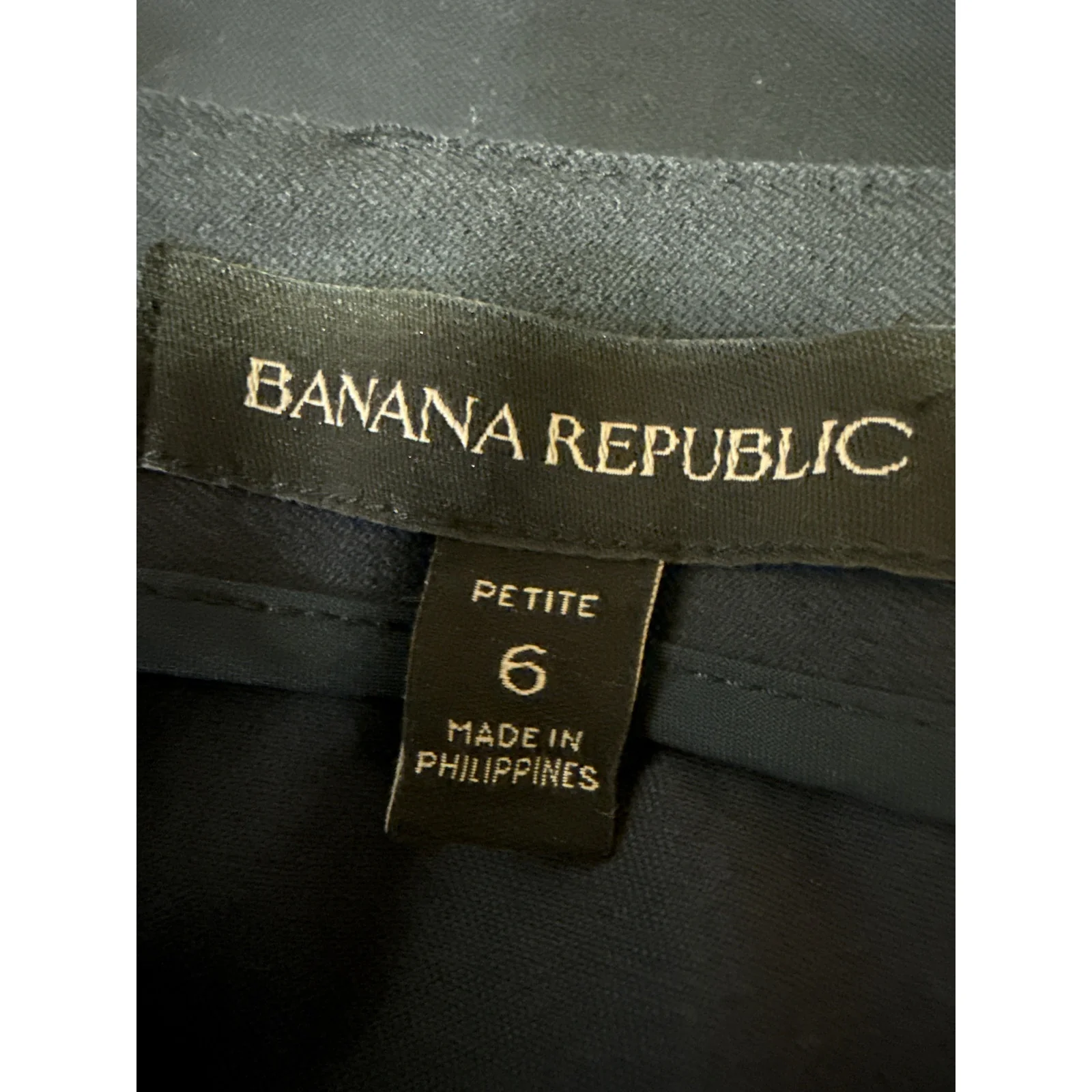Banana Republic Women's Blue High Waisted Zipper Mini Pencil A-Line Skirt Size 6 - Image 4