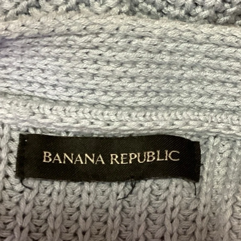 Banana Republic Women's Blue Knit Mock Neck Long Sleeve Sweater Top Size L - Image 3