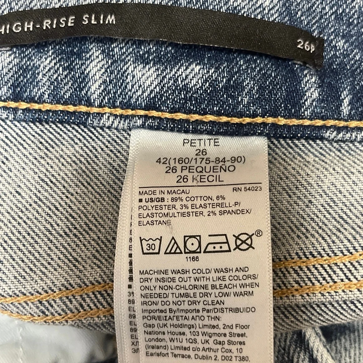 Banana Republic Women's Blue Light Wash Distressed Slim Straight Denim Jeans 26 - Image 4
