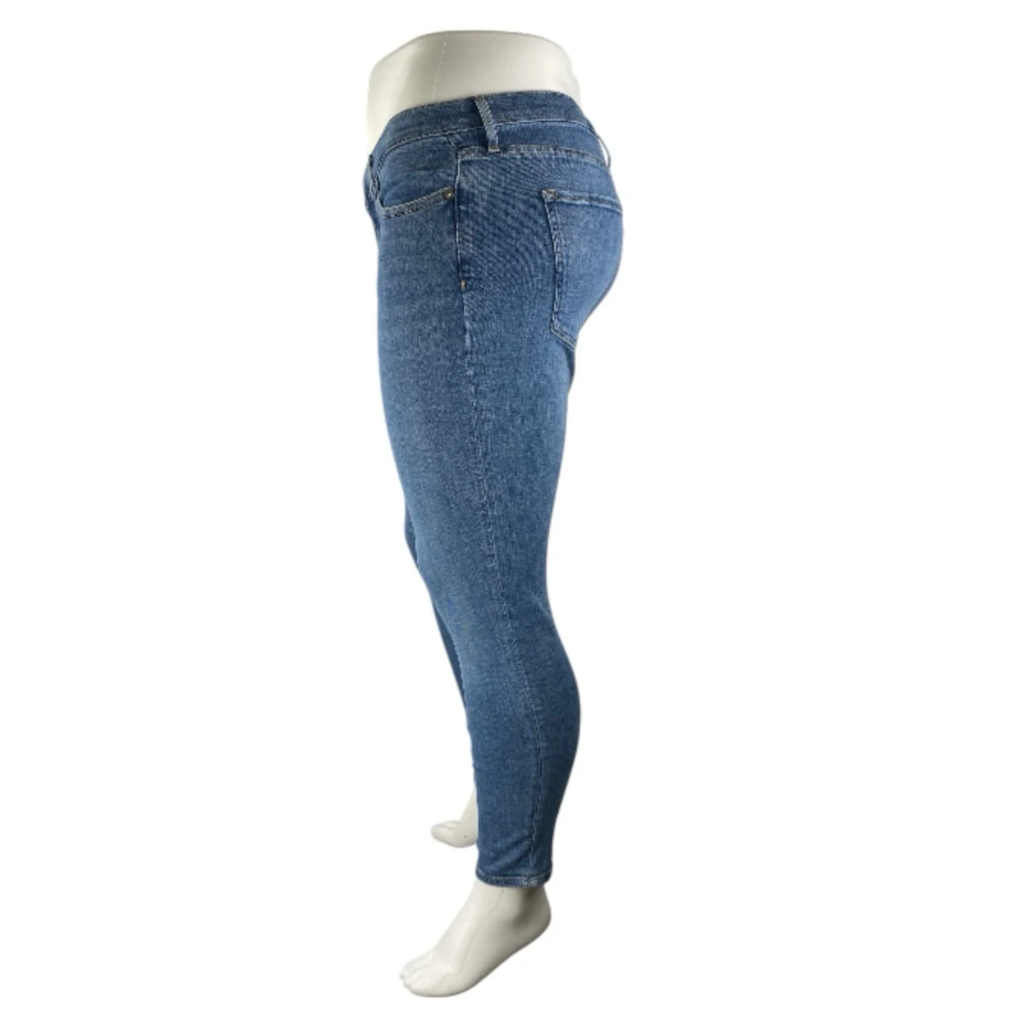 Banana Republic Women's Blue Medium Wash High Rise Skinny Denim Jeans Size 32 - Image 2