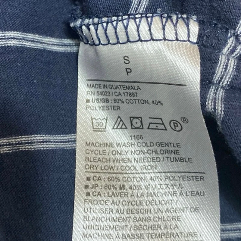 Banana Republic Women's Blue Striped Cap Sleeve Crew Neck Tee T-shirt Top Size S - Image 4