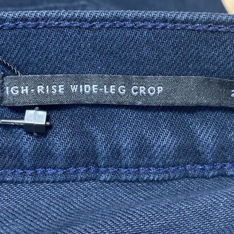 Banana Republic Women's Blue Wide Leg High Waist Crop Denim Jeans Pants Size 27 - Image 5