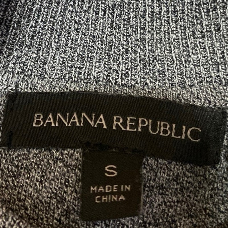 Banana Republic Women's Gray Knit Sleeveless High Neck Sweater Vest Tank Top S - Image 3