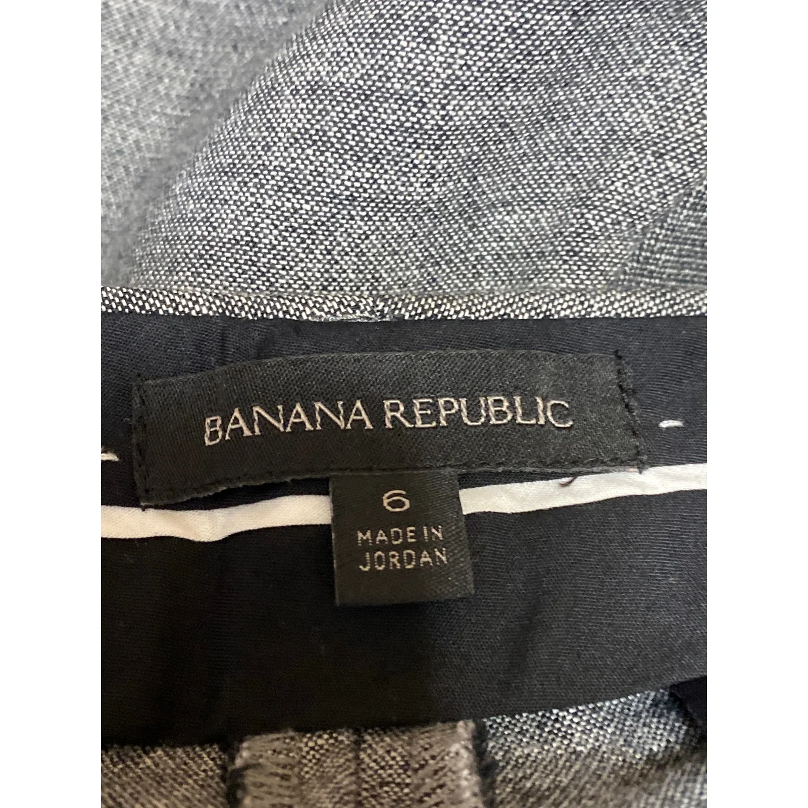 Banana Republic Women's Gray Mid Rise Slim Straight Trousers Dress Pants Size 6 - Image 3
