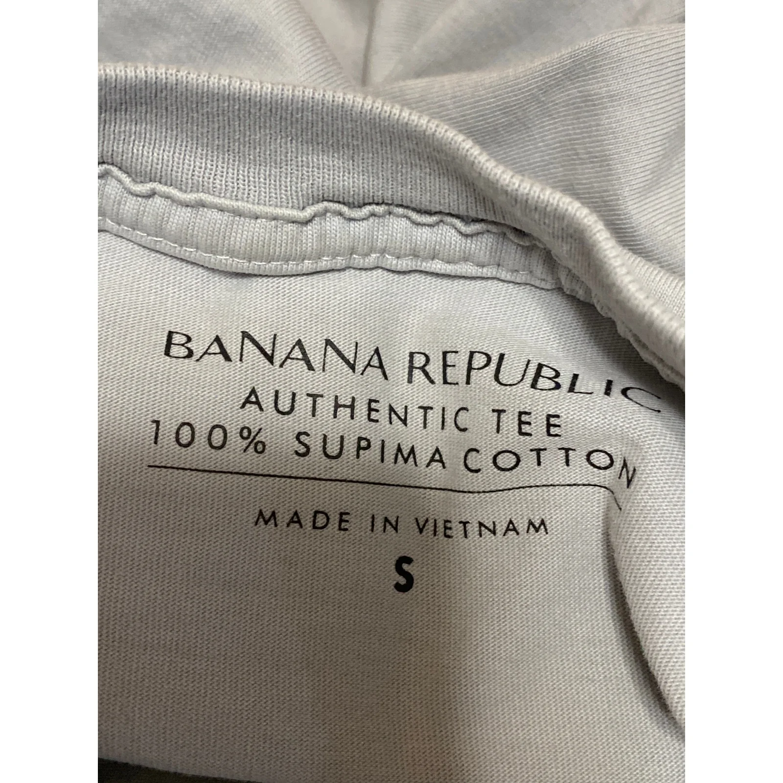 Banana Republic Women's Gray Short Sleeve Crewneck Pocket T Shirt Tee Top Size S - Image 5