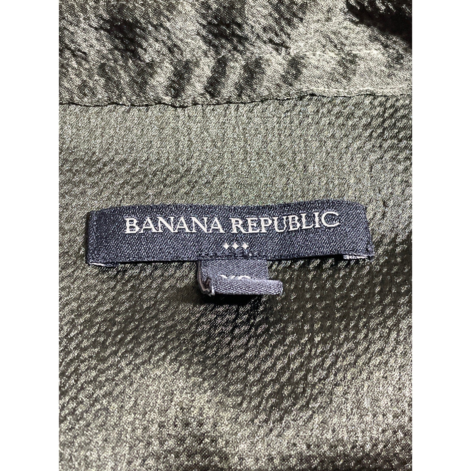 Banana Republic Women's Green Drop Short Sleeve Tie Waist Midi Shirt Dress XS - Image 5