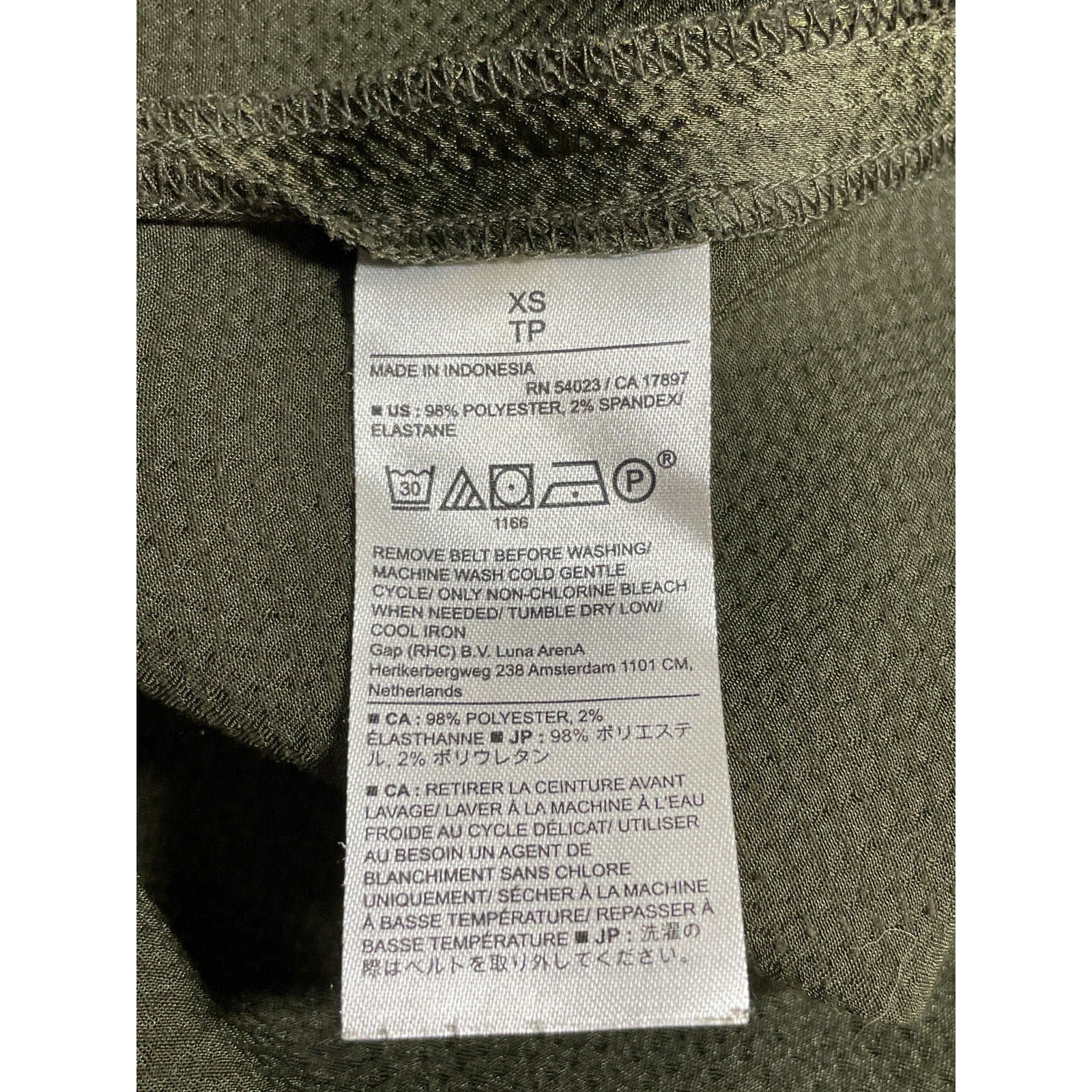 Banana Republic Women's Green Drop Short Sleeve Tie Waist Midi Shirt Dress XS - Image 7