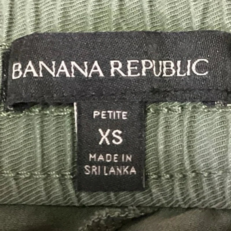 Banana Republic Women's Green Mid Rise Drawstring Cargo Jogger Sweat Pants Sz XS - Image 4