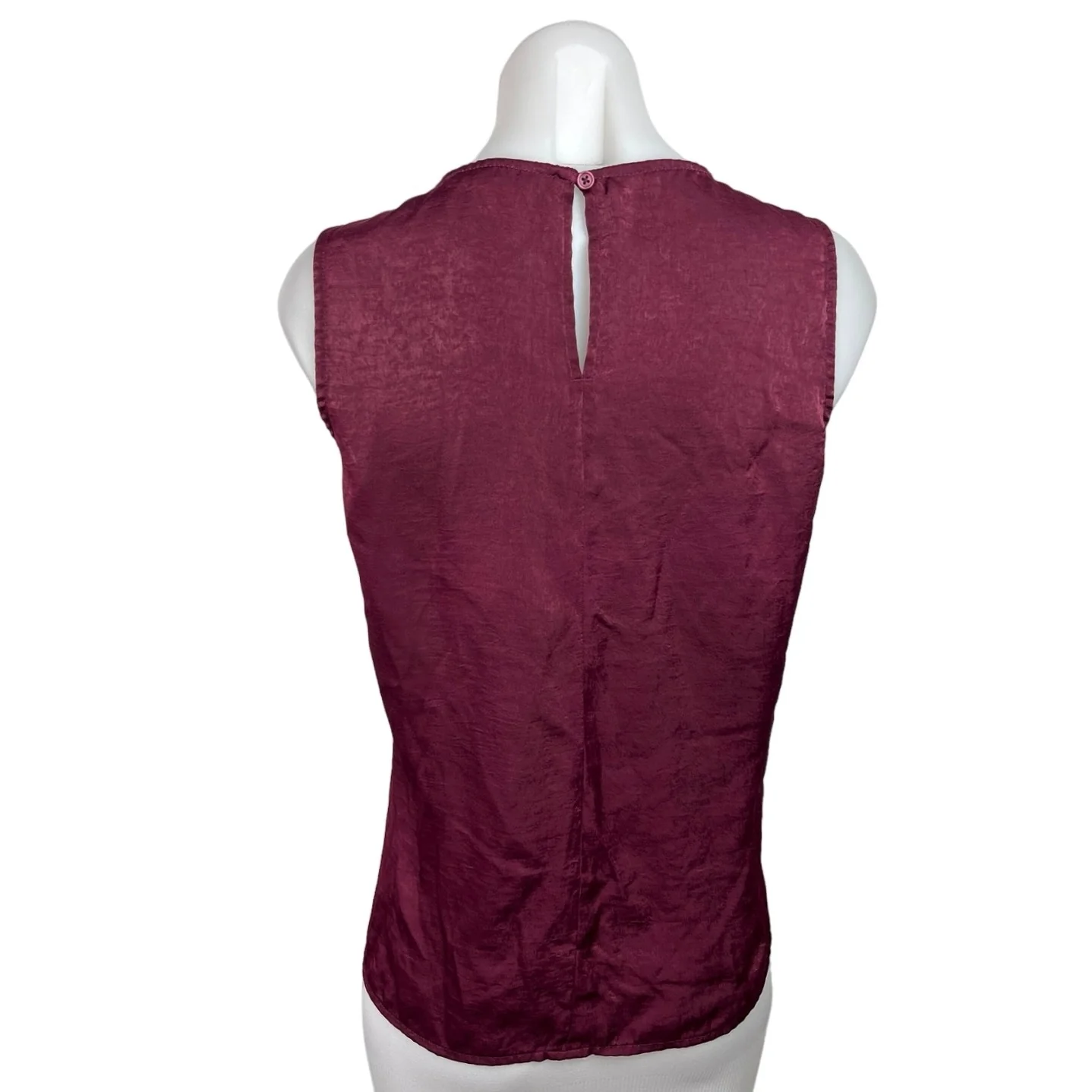 BANANA REPUBLIC Women's Red Roundneck Sleeveless Pullover Blouse Tank Top Size S - Image 2