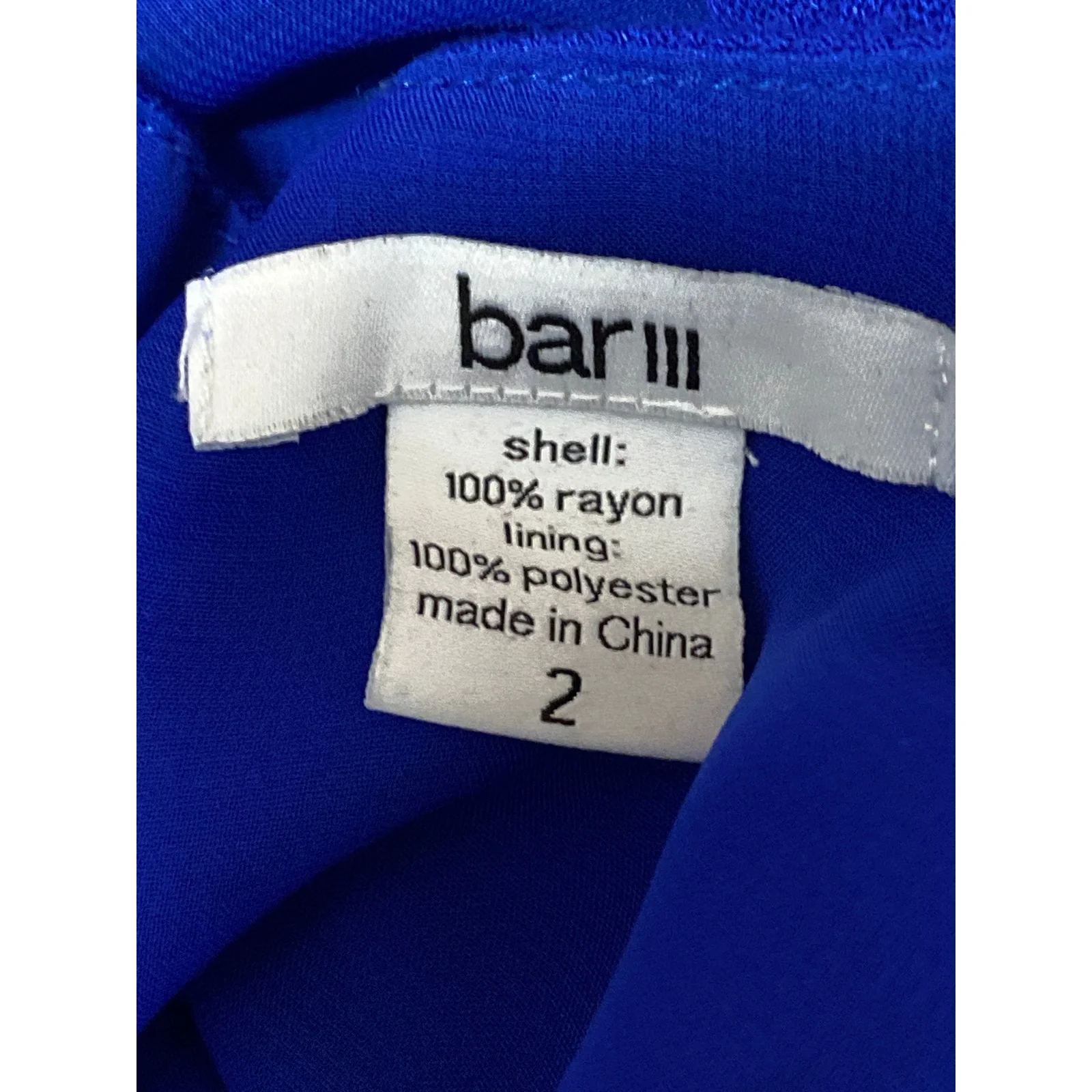 Bar III Women's Royal Blue Ruffled Long Sleeve Mini Flare Skater A-Line Dress 2 - Image 5