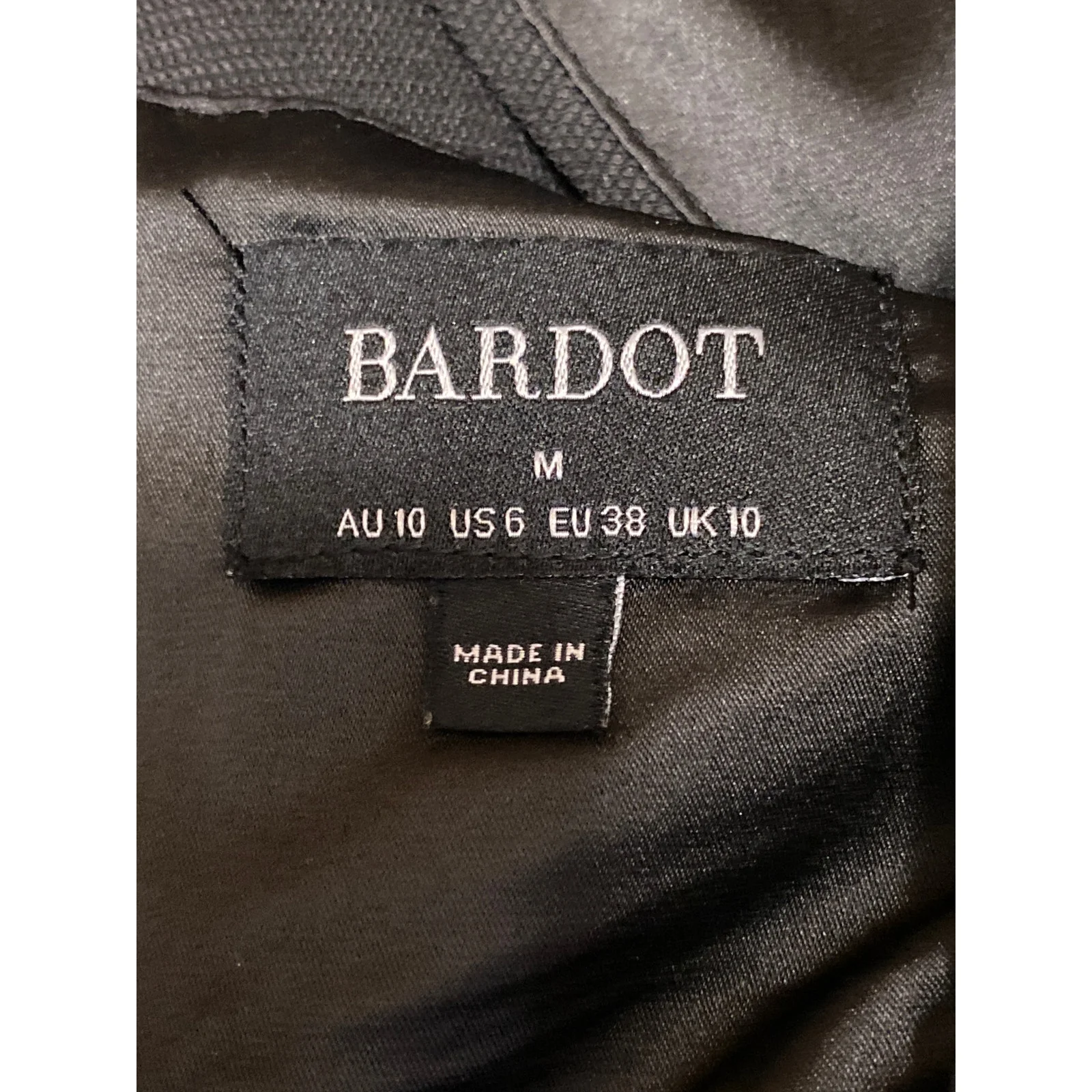 Bardot Women's Black Sleeveless Cutout V Neck Cami Mini Bodycon Dress Size M - Image 5