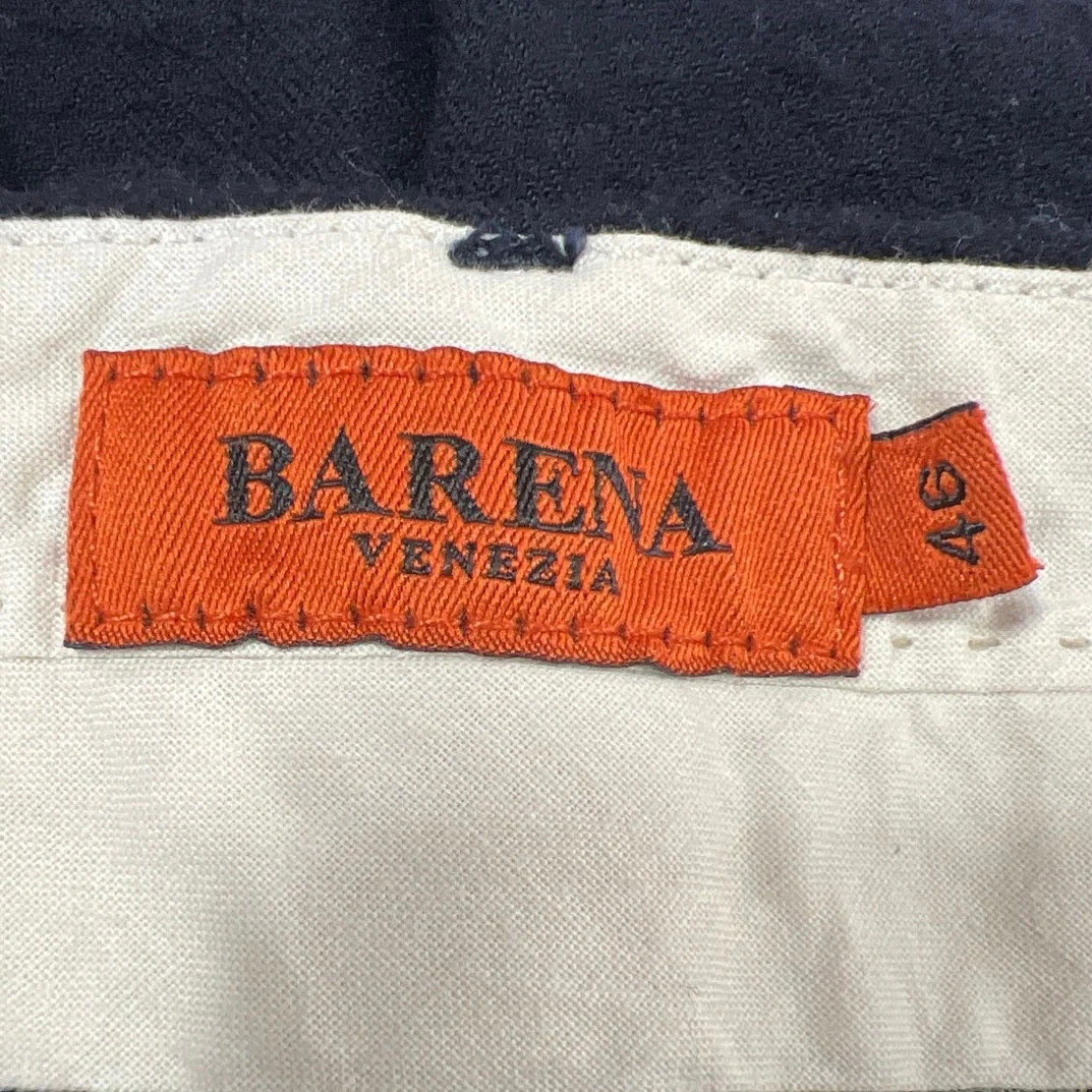 Barena Venezia Mens Black Twill Straight Leg Casual Business Career Pants Sz S - Image 3